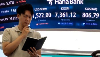 '또 하락' 코스닥, 10개월만 800선 이탈(상보)