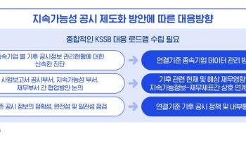 삼정KPMG "지속가능성 공시, 재무보고 수준으로 전환 필요"