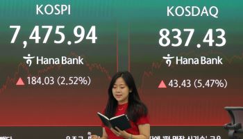 반도체 급락에 코스피 11%↓…엔터·은행주로 번진 순환매
