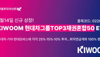키움운용, 현대차그룹 핵심 3사 담은 채권혼합 ETF 14일 상장