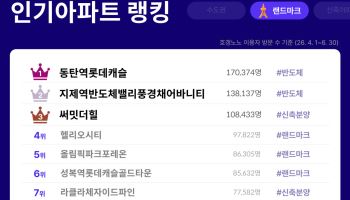 반도체 벨트 효과에…올해 2분기 인기 아파트 1위 ‘동탄역롯데캐슬’