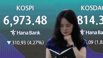 코스피, 하루 만에 7000선 아래로…삼전 5%·하닉 8%대↓