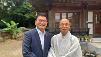 송영길, 자격 논란 털고 선운사 방문…"더 큰 책임과 각오"