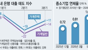 더 높아지는 대출 문턱…中企 연체율도 빨간불