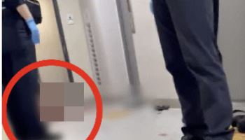 정재환 체포 상황, 수갑 채워도 나체로 뒹굴며 저항