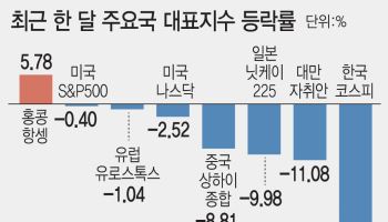 잘 나가던 코스피의 '대굴욕'…한 달 새 28% 급락, 주요국 중 최악