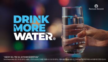 "물과 함께"…페르노리카, 책임음주 메시지 1.2억명에 전달