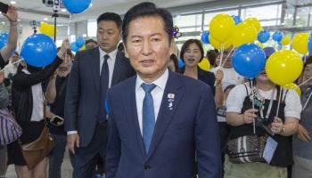 '정청래 탑승 차량 파손' 50대 남성 검거