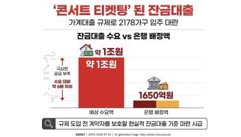 '콘서트 티켓팅' 된 잔금대출, 입주자 발동동…총량규제 제외 검토