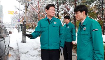 이상일표 '학교 제설지도' 톡톡..용인시, 제설평가 최우수기관에