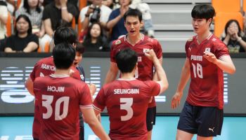 한국 남자배구, 브라질에 1-3 역전패…‘제천 시리즈’ 1승2패