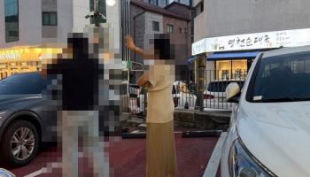 "차 금방 와요"…공영주차장 서 칸 막고 15분 버틴 여성