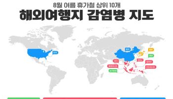 휴가철 해외여행객 172만명…질병청 "국가별 감염병 확인하세요"