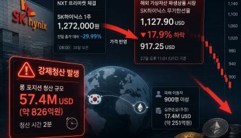 SK하닉 127만원대 팔릴 줄은…800억 청산 쓰나미 터졌다