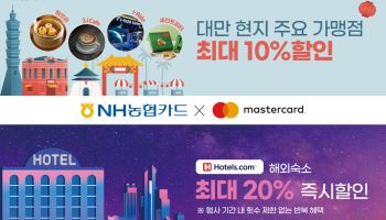 “맛집 10%·호텔 20%”…NH농협카드, 휴가철 대만 여행객 잡는다