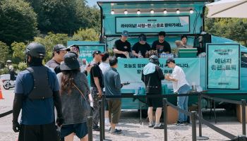 우아한청년들, 라이더 지원 '에너지 충전트럭' 성료