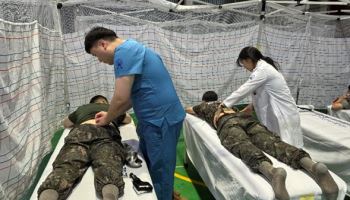 자생한방병원, 육군 제7기동군단 군장병 대상 의료봉사 실시