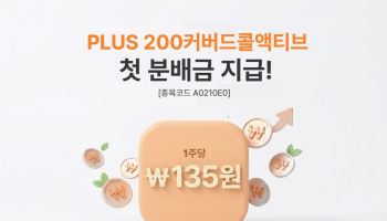 한화운용 PLUS 200커버드콜액티브, 첫 분배금 135원…분배율 2.13%