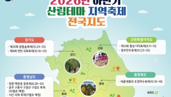 산림테마 지역축제, 한번 가볼까?