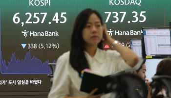 17.9% 너무 올랐나 차익실현에 코스피 5%대↓…코스닥은 2.4%↑