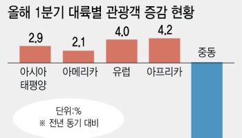 '중동 전쟁에 관광 겁나네'… 1년새 성장세 반토막