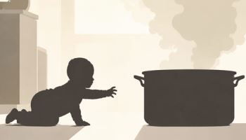 어린이집 상담 중 뜨거운 냄비에 빠진 1살 아기...누구 잘못?