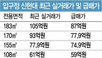 압구정 아파트의 이유있는 10억 할인…“그래도 못 사”