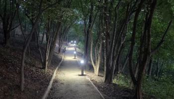 대구 범어공원 순환산책로, 459개 조명 설치로 야간 산책 가능해진다