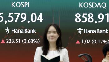 코스피, 외국인·기관 매수에 6570선 회복