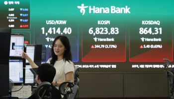 [속보]삼전 26만원·하이닉스 160만원 돌파…코스피 4%대 급등