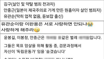 “김구·안중근이 범죄자?”…광복절 앞두고 욕설·조롱 난무
