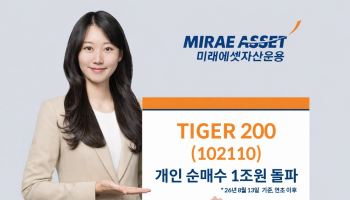 미래에셋 'TIGER 200 ETF', 개인 순매수 1조원 돌파