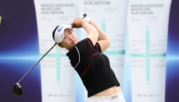'더블보기가 아쉬워'…김민솔, '약속의 땅' 포천서 2R 6타 줄여 선두 도약