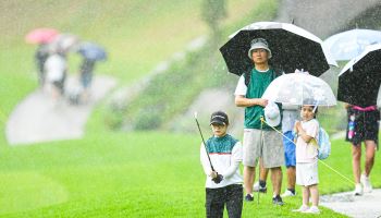 [골프IN화보] 김효문, 샷 난조 속 BC카드·한경 KLPGA 챔피언십 3라운드 아쉬운 마감