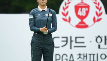 [골프IN화보] 한아름, BC카드·한경 KLPGA 챔피언십 3라운드 완주