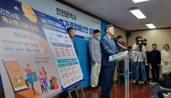 인천시, 이음카드 캐시백 10% 지급 재개…1조원 증액 추경안 편성