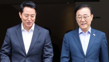 국토장관 "吳 제안 탄천물 적극 검토…용산공원, 공론화 우선"