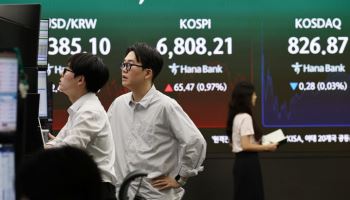코스피 6800선 탈환했지만…엔비디아 실적 앞두고 뒷심 부족