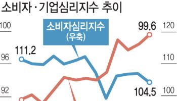 기업·가계 엇갈린 경기 체감…수출 훈풍에도 소비심리 '주춤'