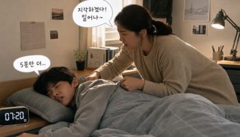 '개학 전 수면 리듬 조절로 피로와 통증 예방해야'