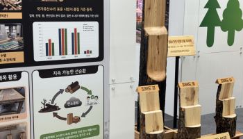 "산불 피해목도 미래의 자원입니다"