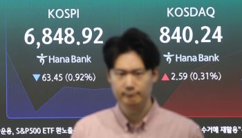 '칠천피' 문턱서 뒷걸음…반도체 약세에 코스피 6800선