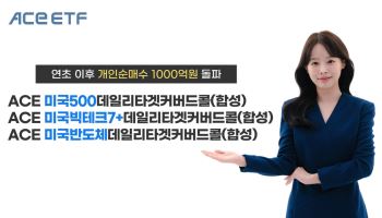ACE 데일리커버드콜 ETF 3종, 올해 개인순매수 1000억 돌파