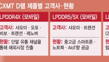 [단독]中 CXMT, 화웨이·샤오미 업고 글로벌 안착…K메모리 흔들까