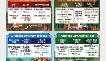 산림청, 내년 3.1조 예산안 편성…4.4%↑