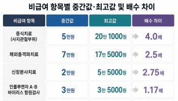같은 비급여인데 병원 따라 최대 4배…더 벌어진 진료비 격차