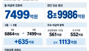 건보 밖 ‘숨은 청구서’ 9조원…도수치료·1인실 월 1100억원