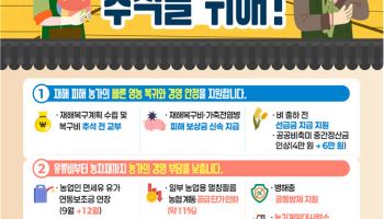 농가 재해복구비 추석 전 교부…면세유 보조금 연말까지 연장