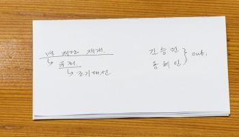 "김승원·용혜인 OUT"…김민석 수첩 패러디, 본회의장까지 등장