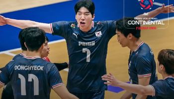 임동혁-허수봉 '쌍포', 만리장성 뚫었다...男배구, 7년 만에 아시아 4강